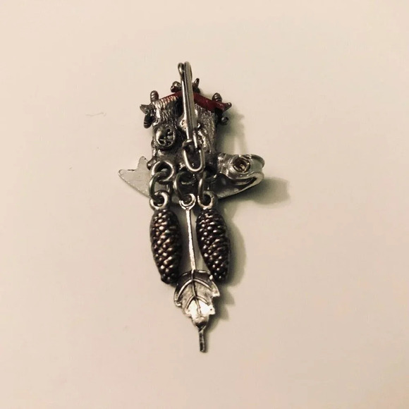 Vintage Triberg Germany Cuckoo  Clock Souvenir Lapel Pin Brooch - Picture 5 of 10